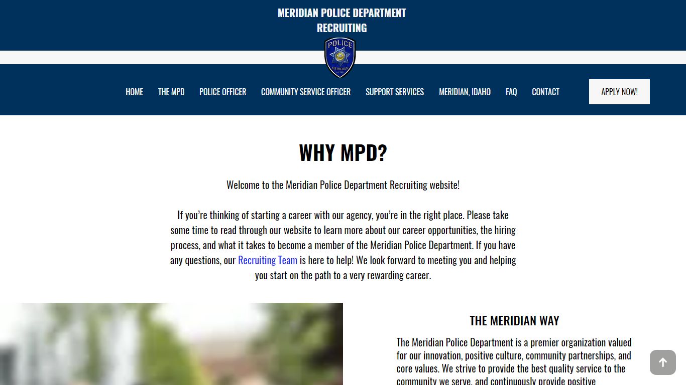 Meridian Police Department | Meridian, ID | Government | United States